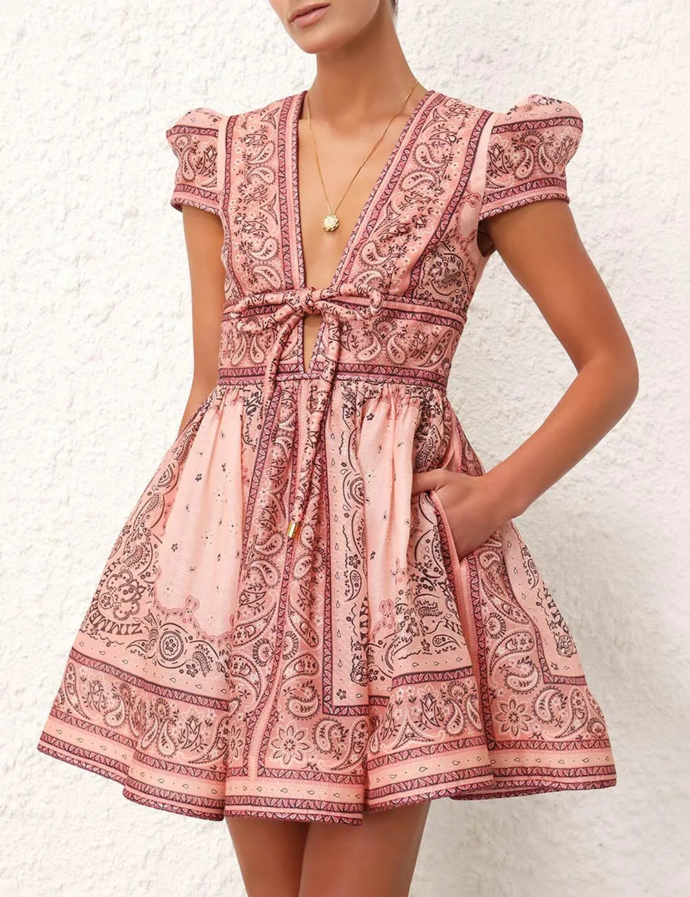 Zimmermann Matchmaker Structured Mini Dress
