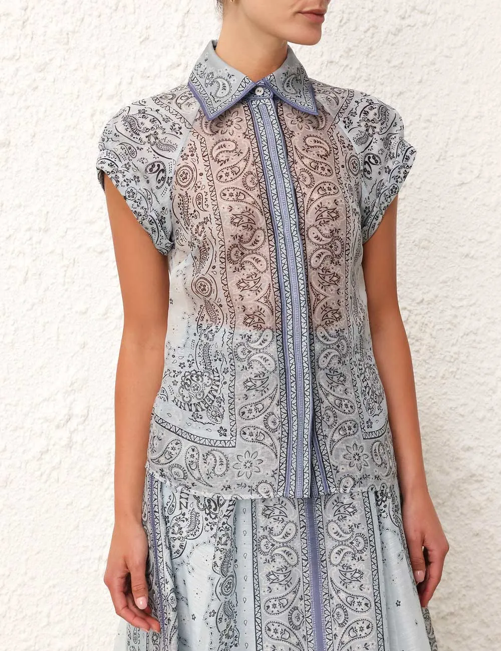 Zimmermann Matchmaker Fitted Blouse
