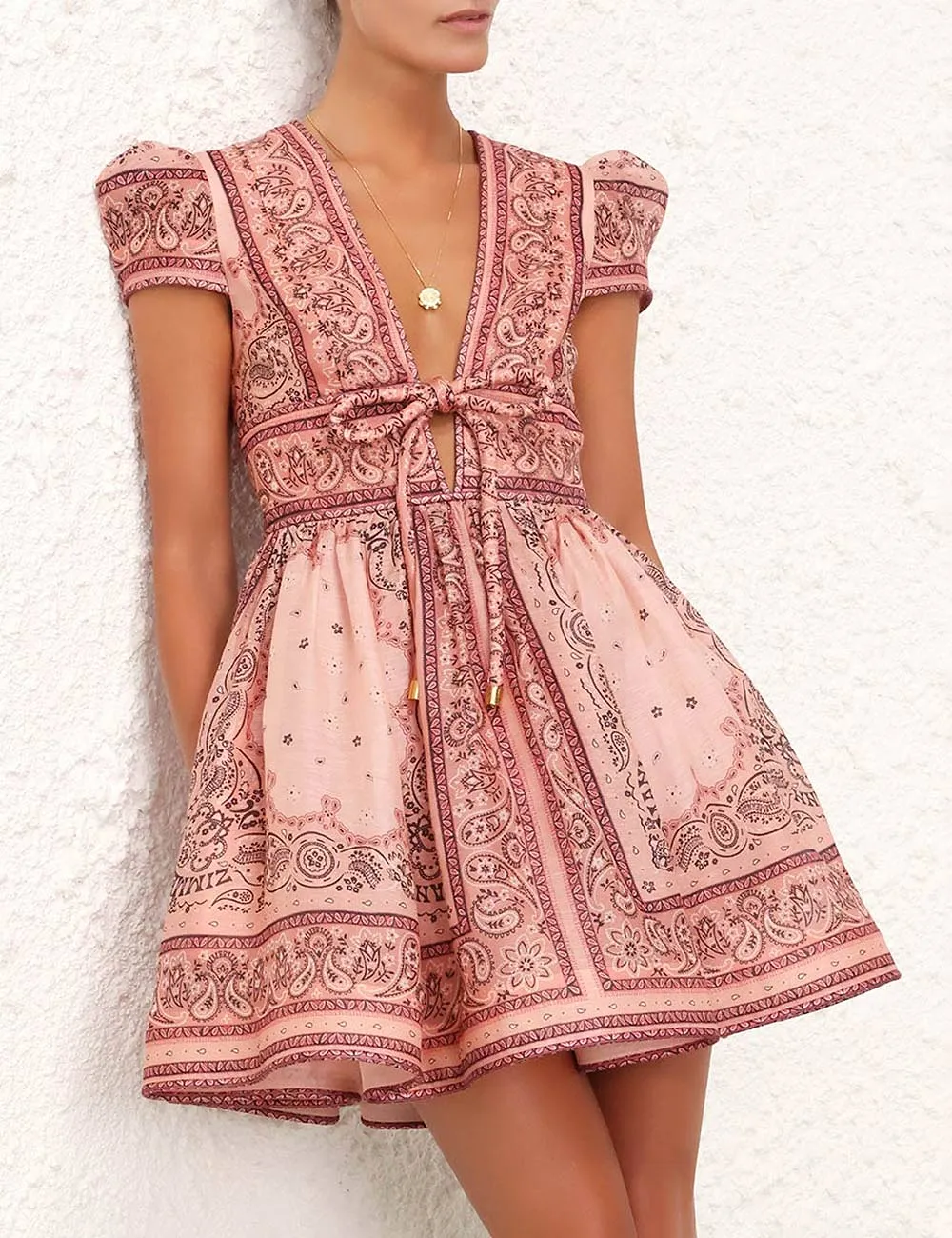 Zimmermann Matchmaker Structured Mini Dress