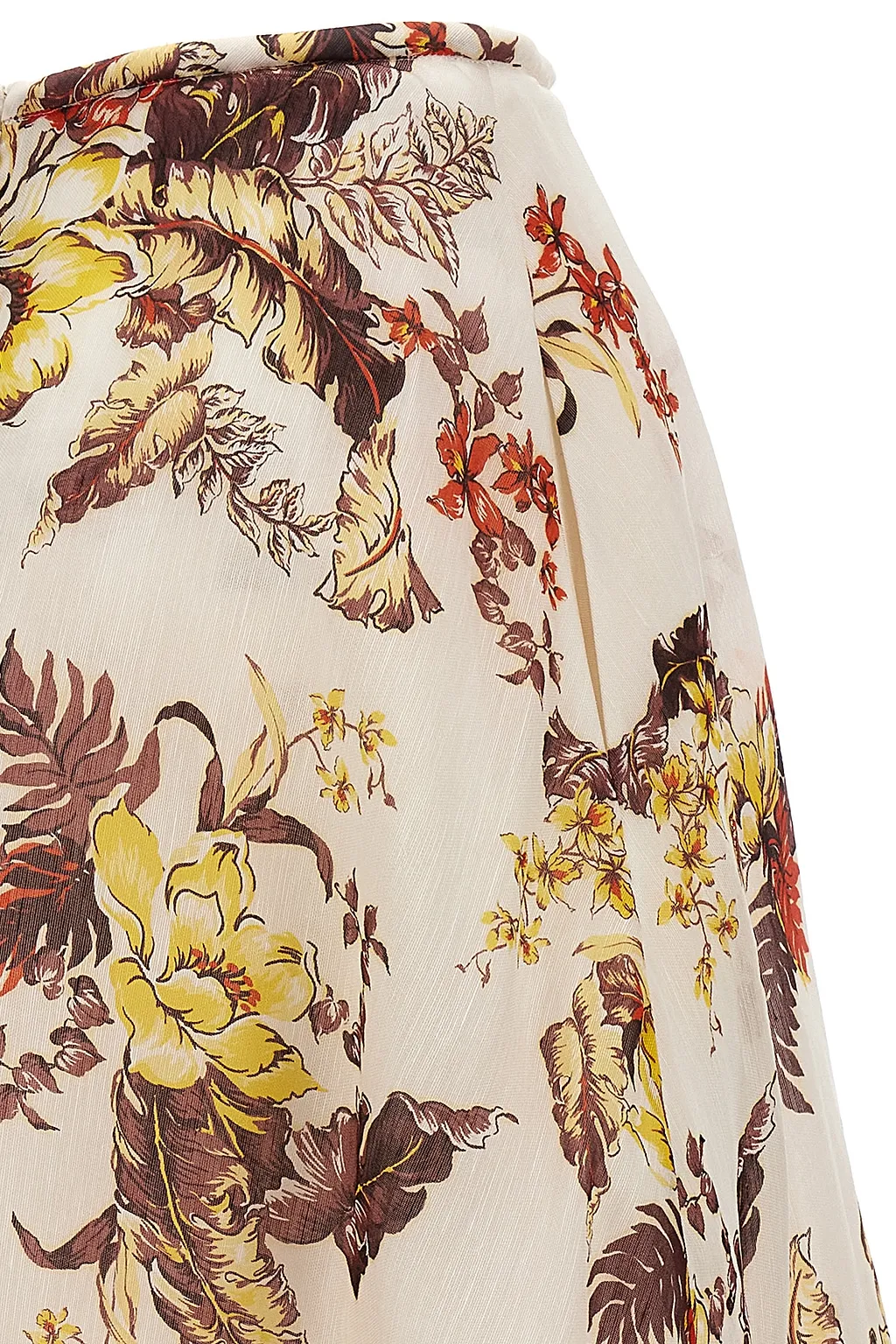 Zimmermann Matchmaker Floral Printed High Waist Skirt