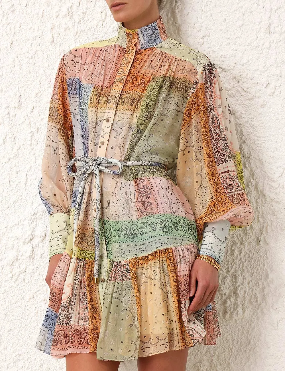 Zimmermann Matchmaker Lantern Mini Dress