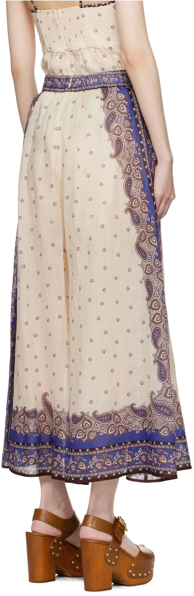 Zimmermann Maxine Wide Leg Cropped Pants