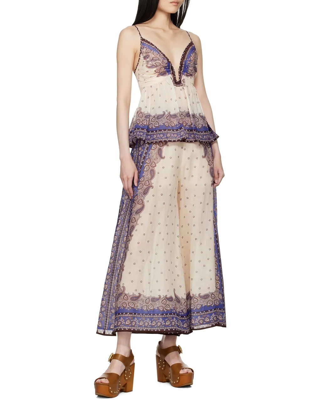 Zimmermann Maxine Wide Leg Cropped Pants