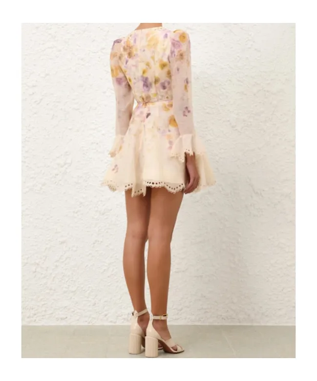 Zimmermann Memento Embroidered Mini Dress