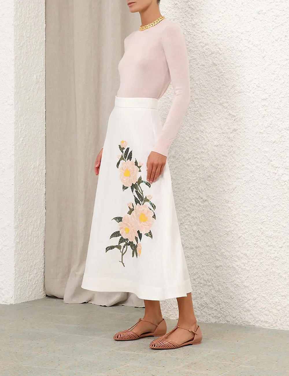 Zimmermann Natura Flared Skirt