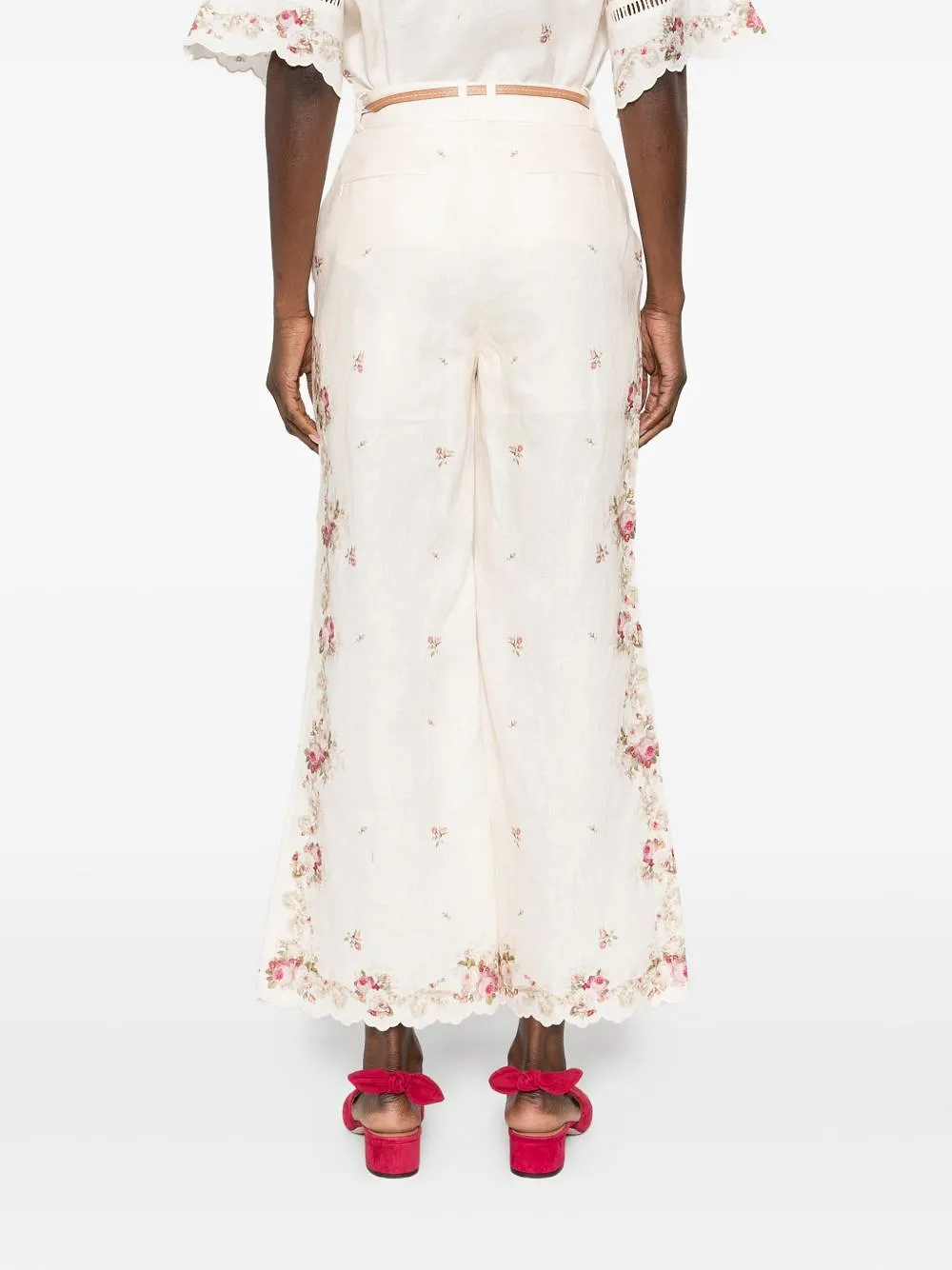 Zimmermann Patience Belted Flare Pants