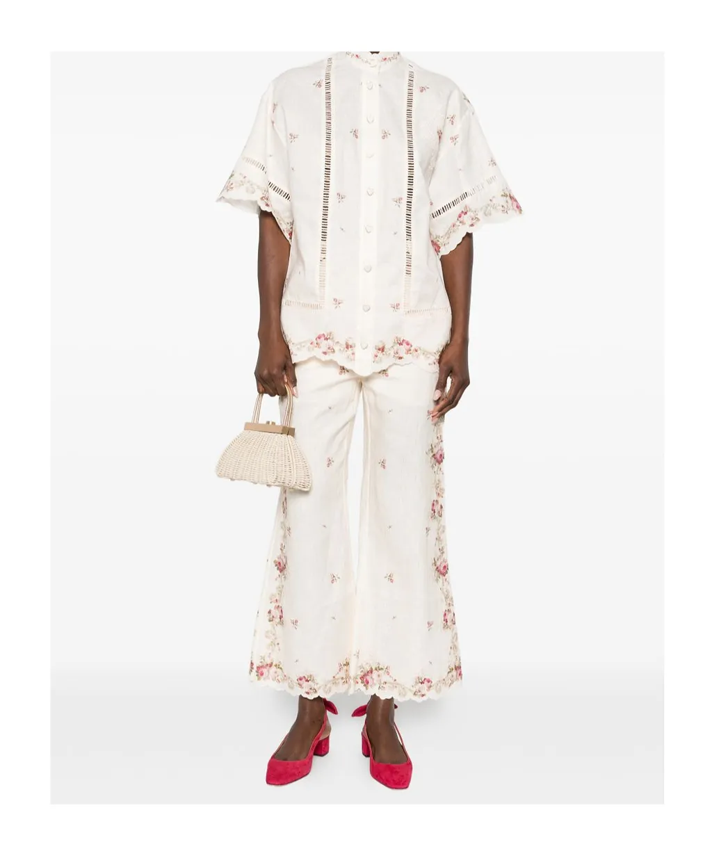 Zimmermann Patience Belted Flare Pants