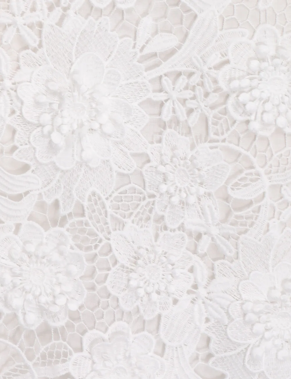Zimmermann Raie Lace Flower Detailed Skirt