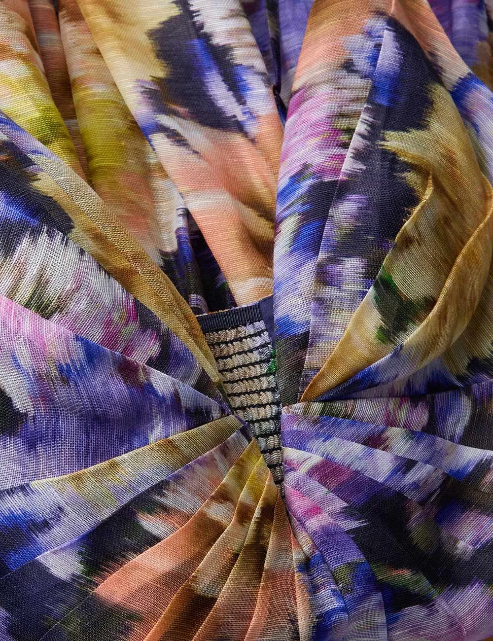 Zimmermann Pleated Floral Mini Dress