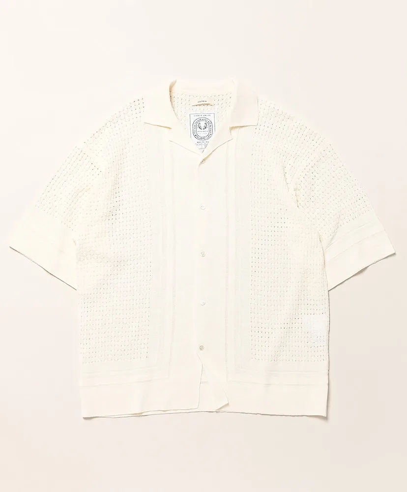 12 Gauge Knit Open Collar Shirt