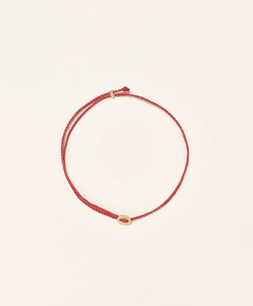 Signiture Thin Cord Anklet Yb