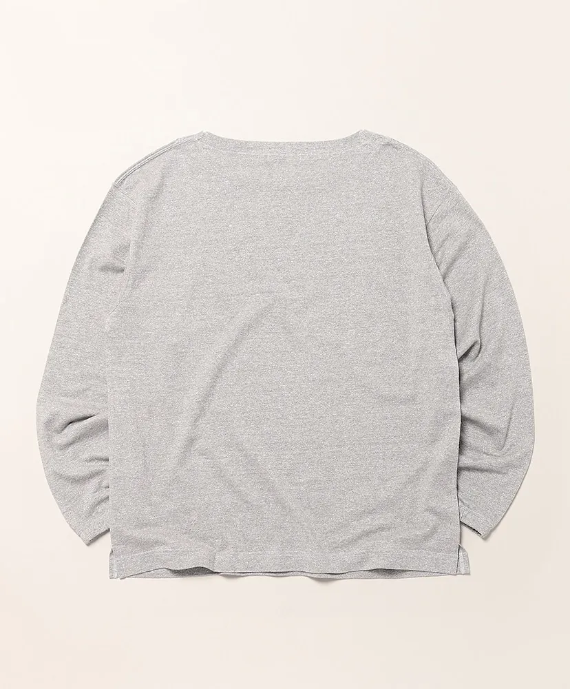 Linen High-Twist Cotton Boat Neck Pullover