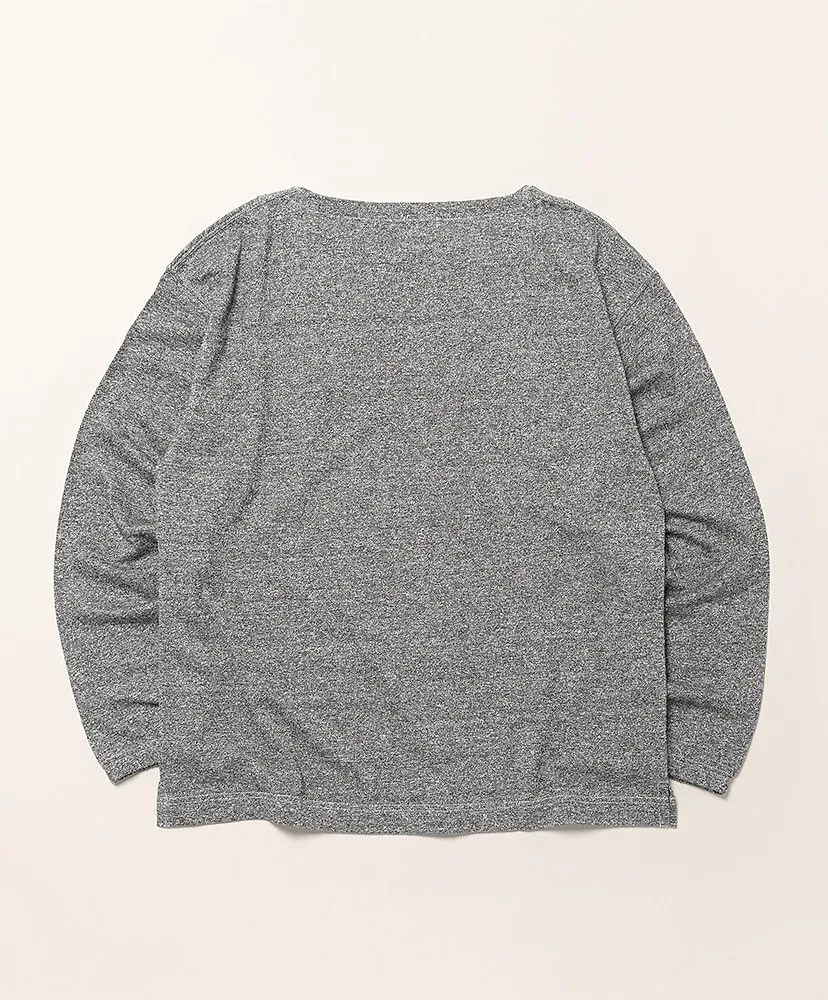 Linen High-Twist Cotton Boat Neck Pullover