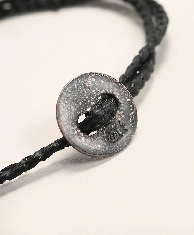 Signiture Thick Cord Bracelet Ss