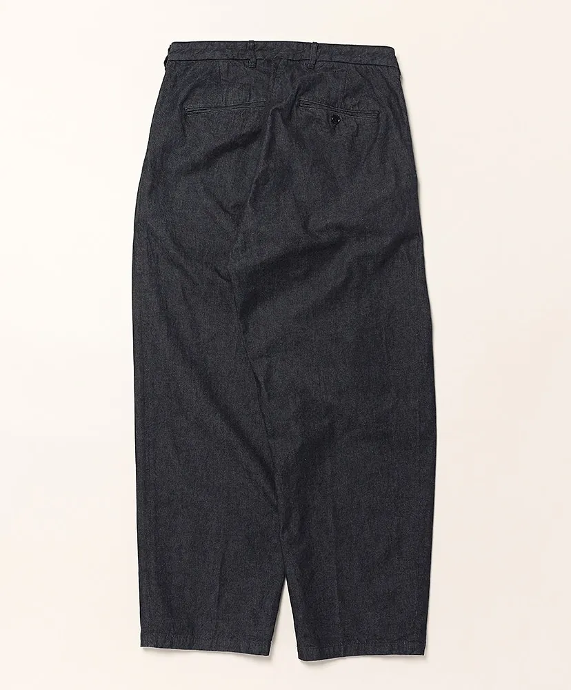Big Denim Tuck Trousers