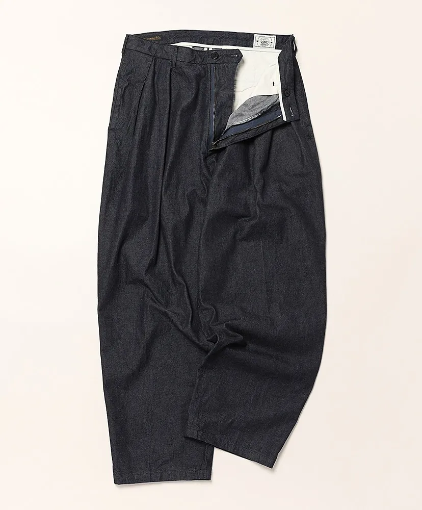 Big Denim Tuck Trousers