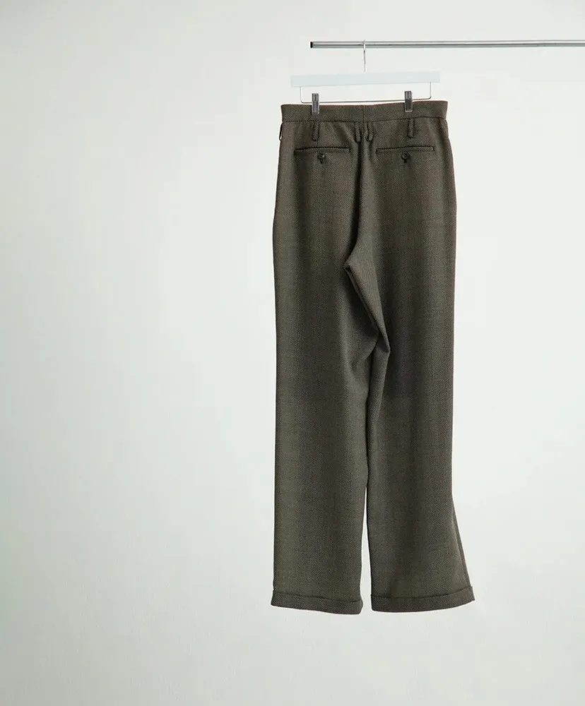 Double Inverted Tuck Trousers