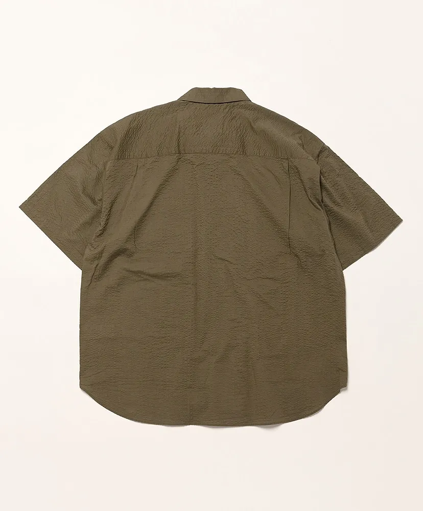 Seersucker Short Sleeve Work Shirt