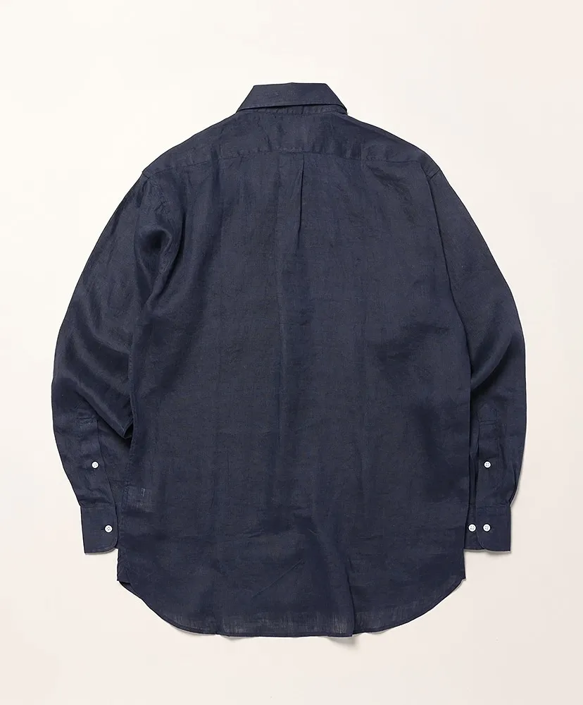 Button Down Shirts Linen Solid