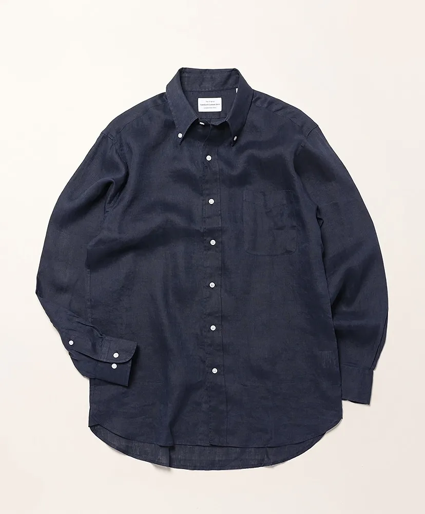 Button Down Shirts Linen Solid