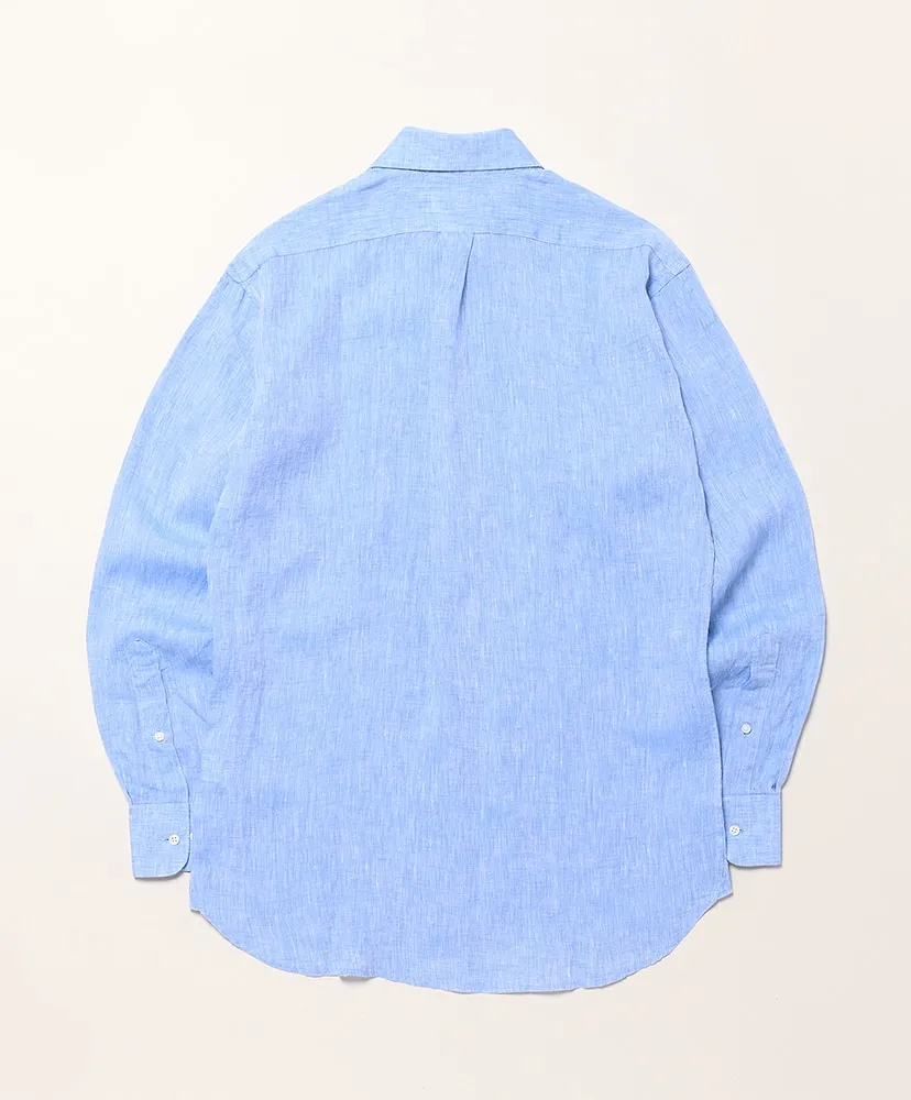 Button Down Shirts Linen Solid