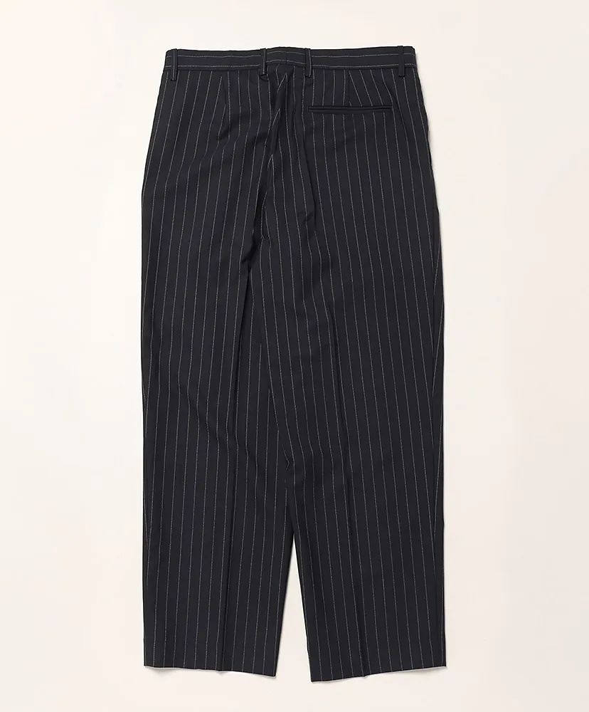 Wool Tropical Stripe Trousers