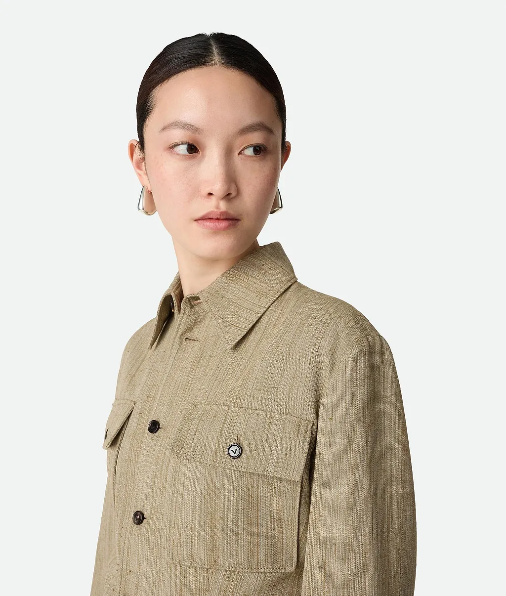 Viscose Silk Shirt Jacket