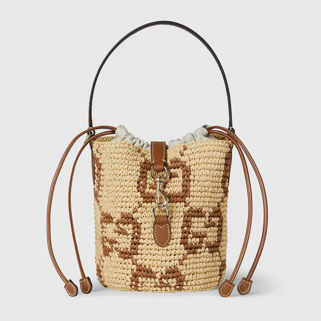 Woven Mini Bucket Bag