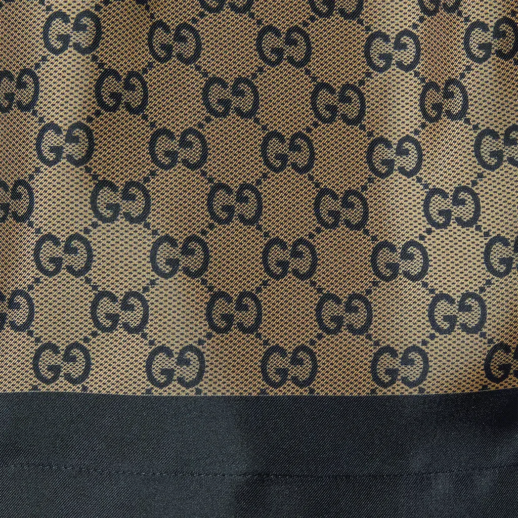 Printed Silk Twill Shorts