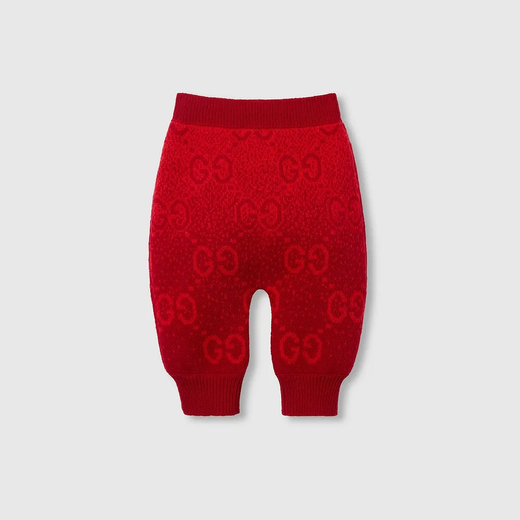 Baby Gg Wool Jacquard Trouser
