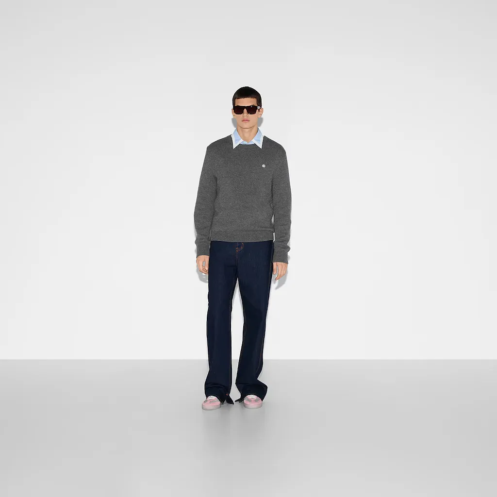 Embroidered Wool Cashmere Jumper