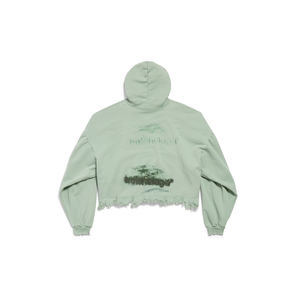 Diy Imprint Cropped Hoodie