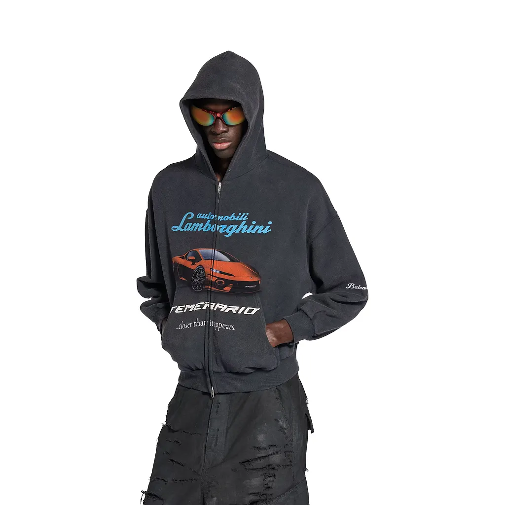 Automobili Lamborghini Zip-Up Hoodie Small Fit