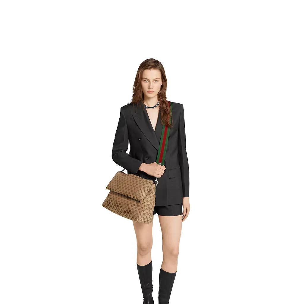 Medium Gg Crossbody Bag With Web