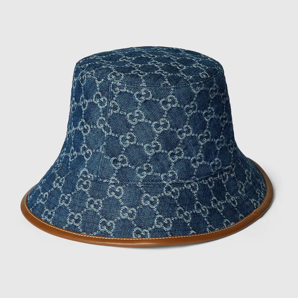 Gg Denim Bucket Hat