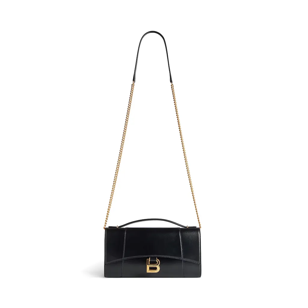 Hourglass Pochette With Chain