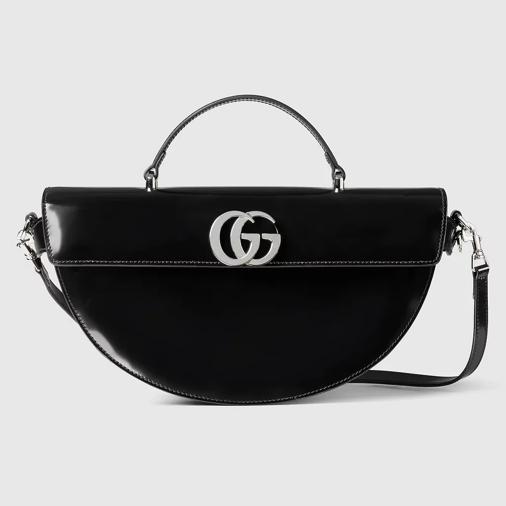 Medium Half-Moon Top Handle Bag