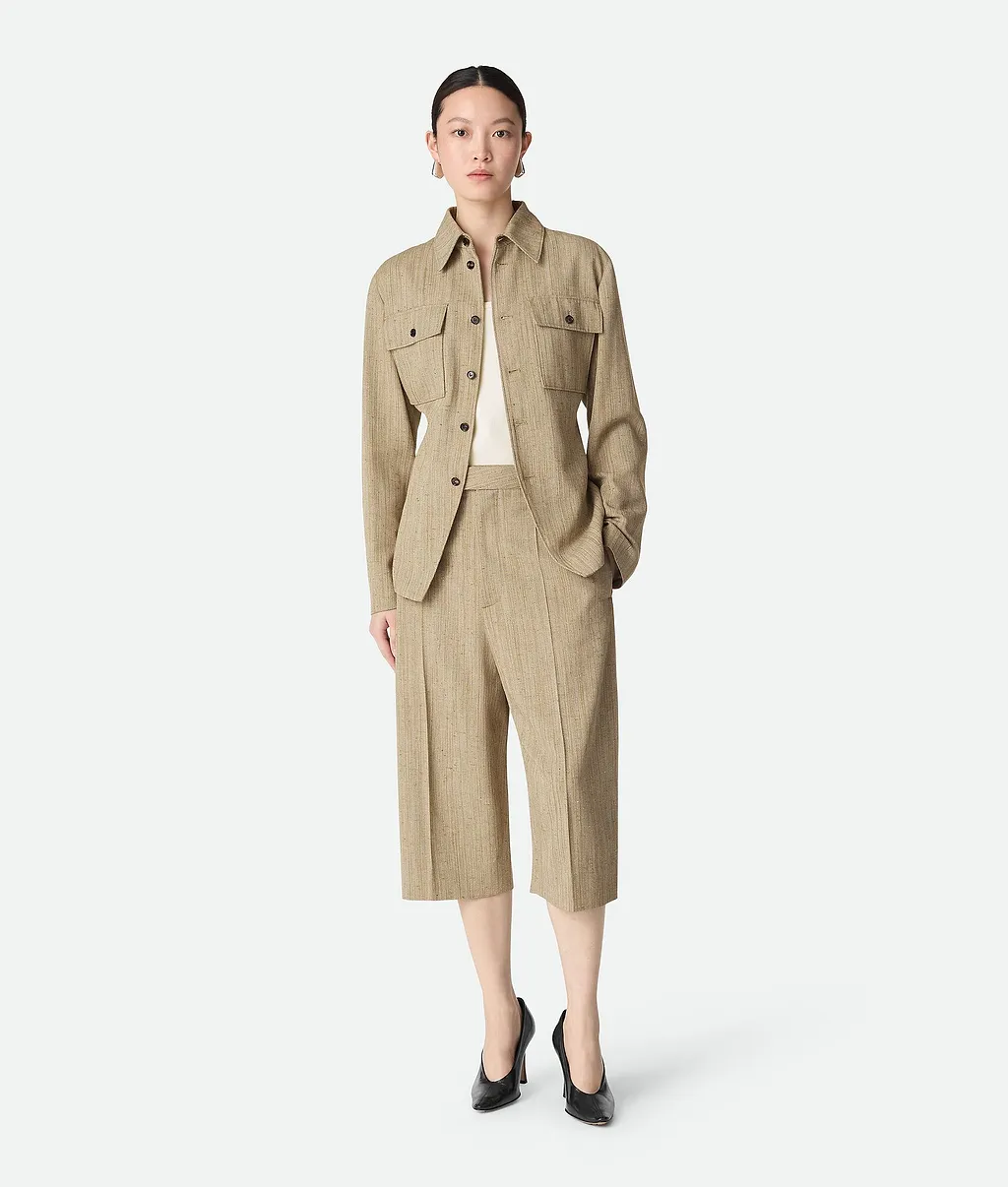 Viscose Silk Shirt Jacket