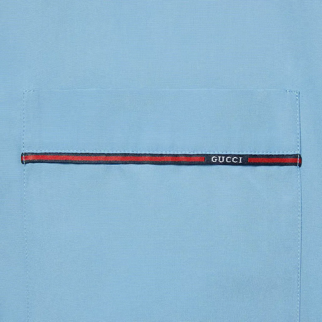 Regular Fit Cotton Shirt With Web