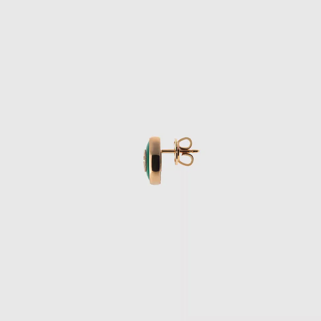 Gucci Interlocking 18K Stud Earrings