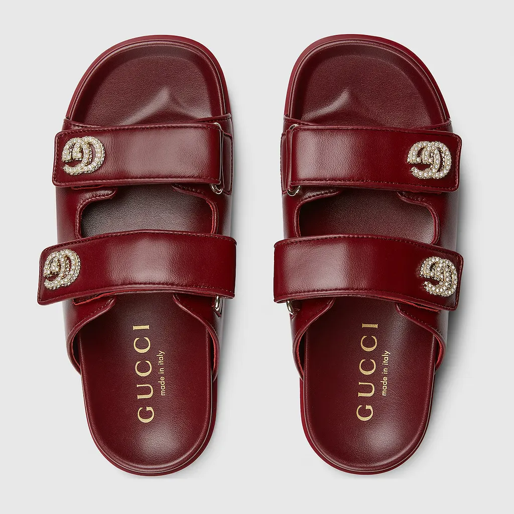 Sandal With Crystal Double G