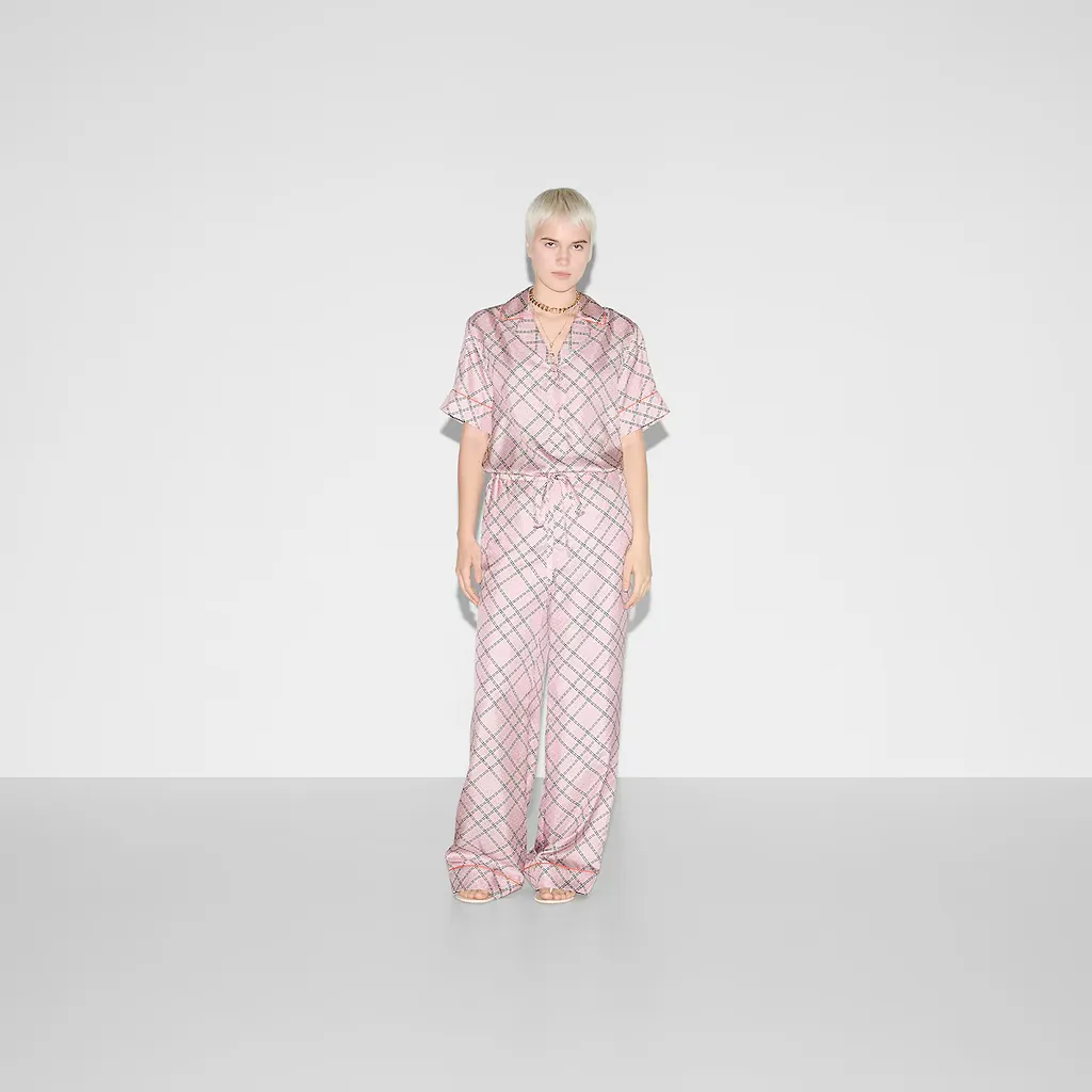 Printed Silk Twill Shirt