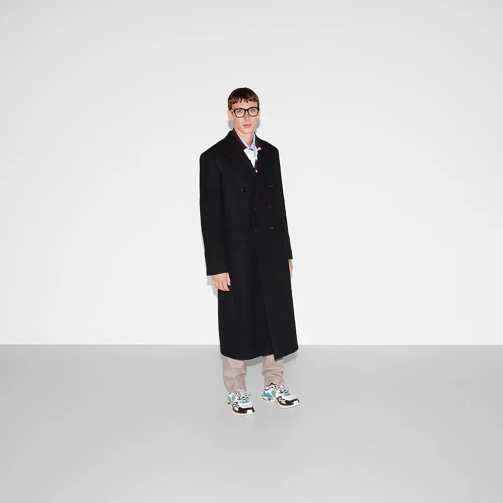 Batavia Wool Coat With Web