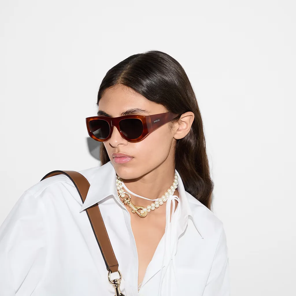Rectangular-Frame Sunglasses