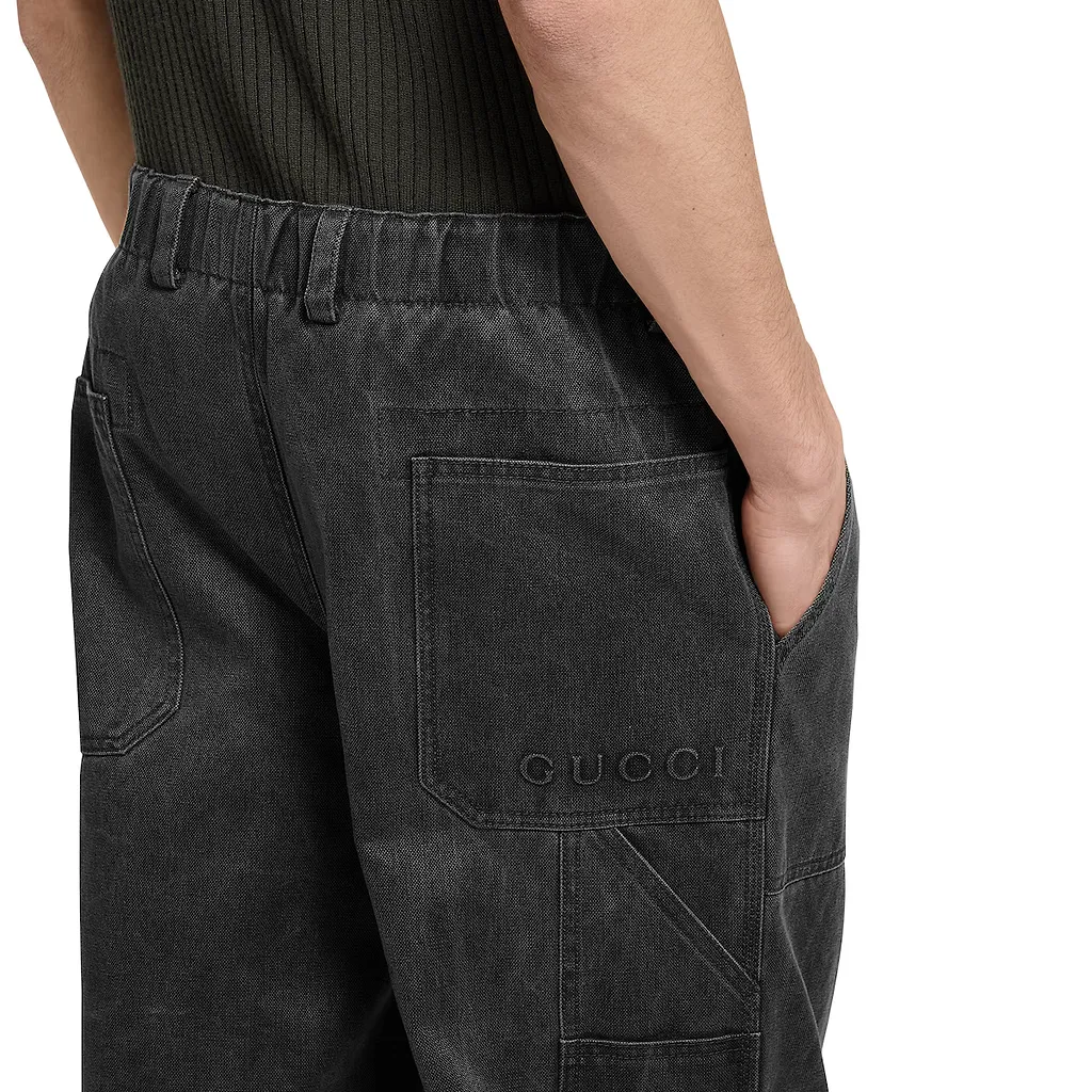 Delavé Cotton Canvas Pant With Logo