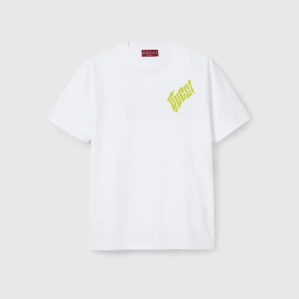 Cotton Jersey T-Shirt With Gucci Logo