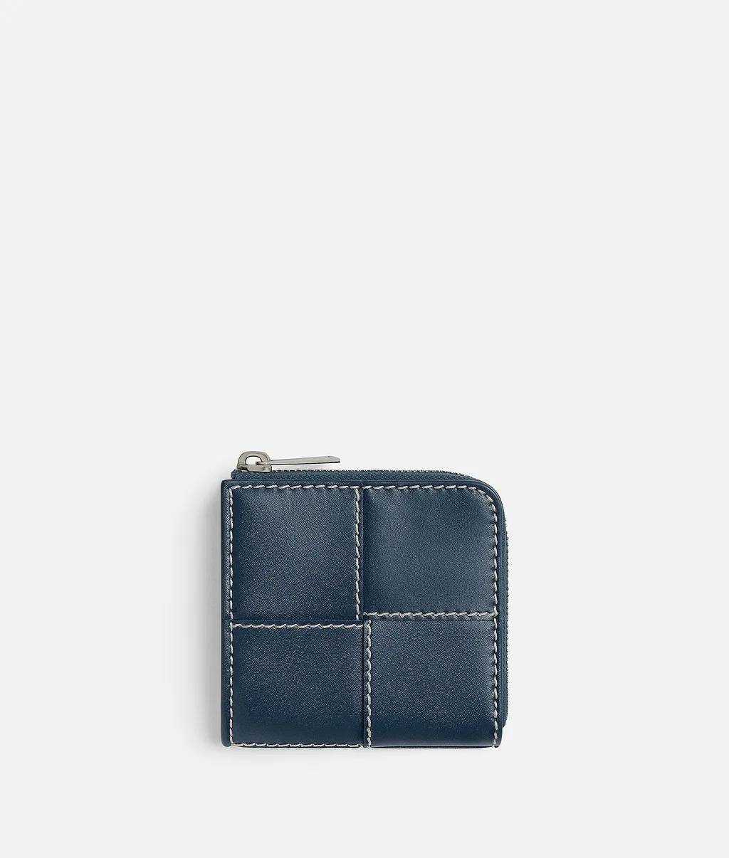 Cassette Square Compact Zip Around Wallet