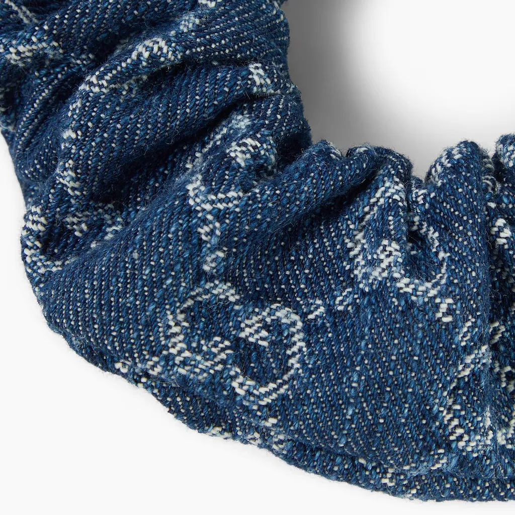 Gg Denim Scrunchie