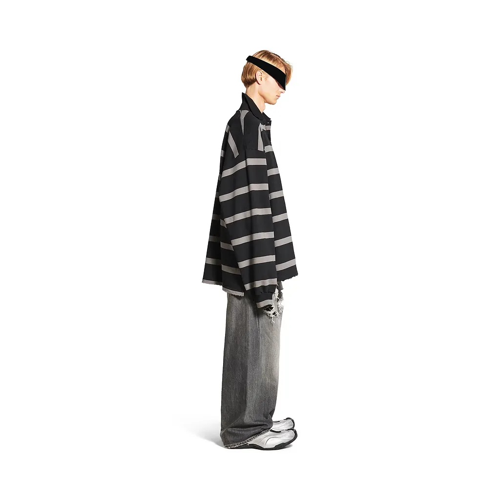 Laurel Classic Long Sleeve Oversized Polo