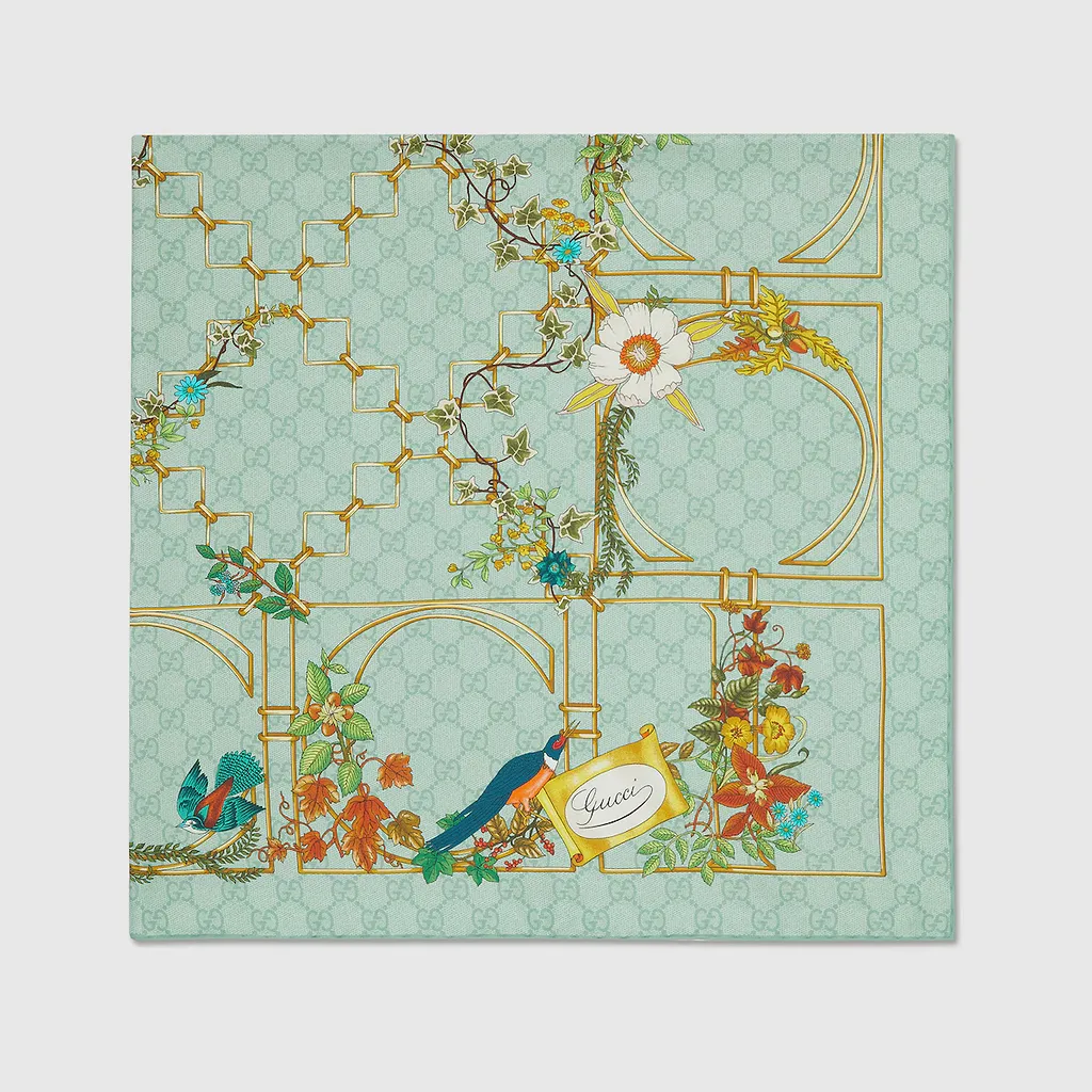Printed Silk Carré